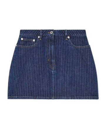 Kenzo Striped Mini Skirt In Blue