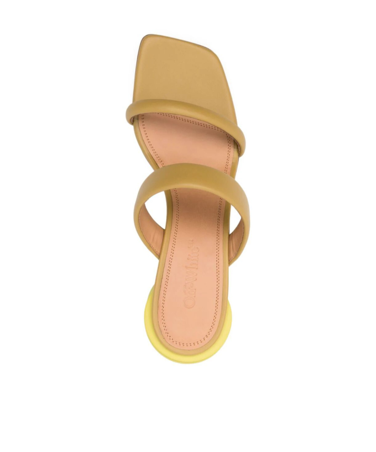 Off-white Woman Sandals Sand Size 8 Leather In Nude