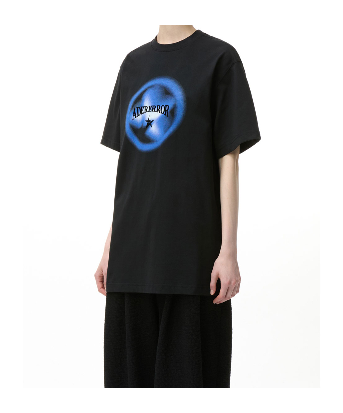 Ader Error Short-sleeved T-shirt In Black