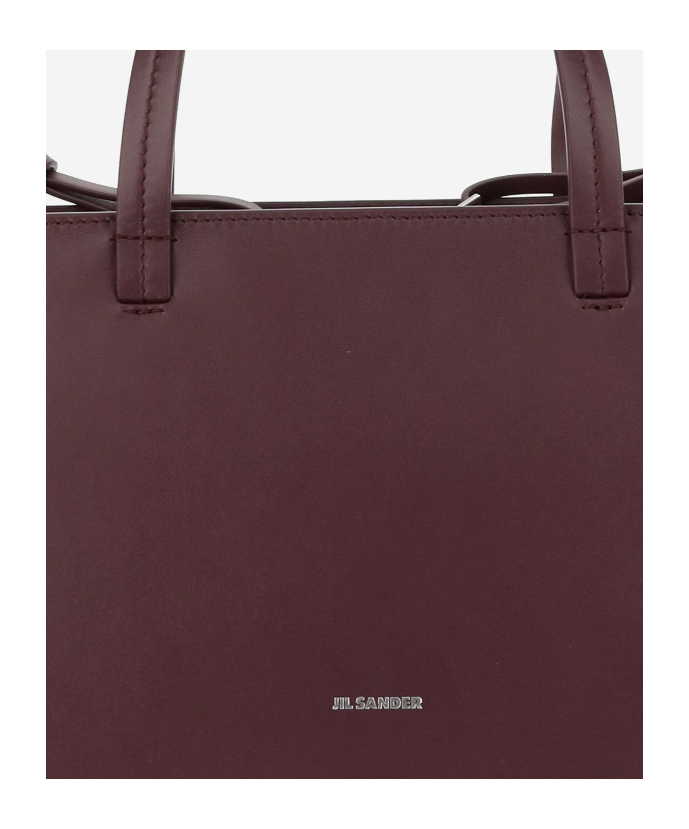 Jil Sander Small Bateau Tote Bag In Brown