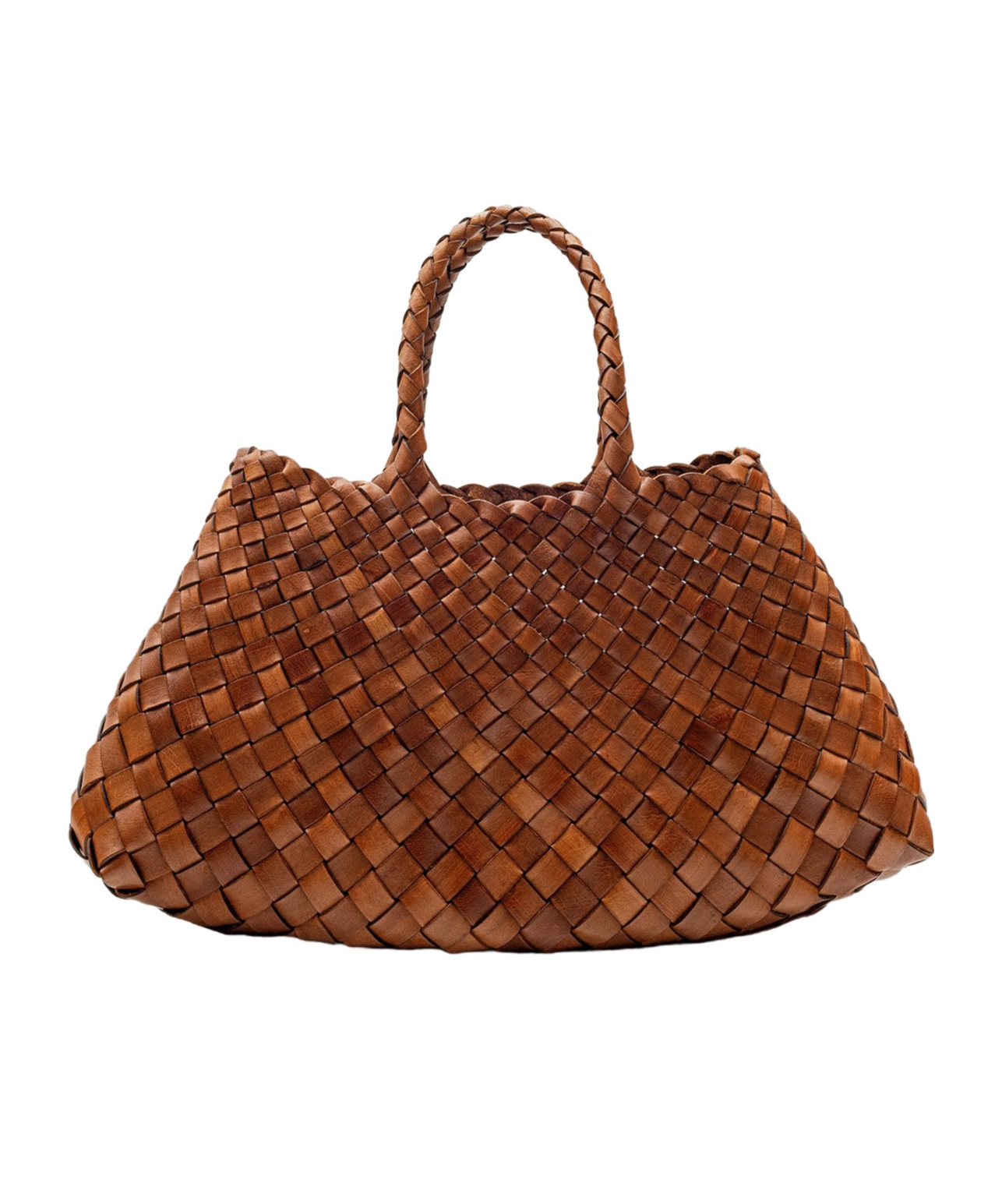 Dragon Diffusion Santa Croce Small Leather Bag In Brown