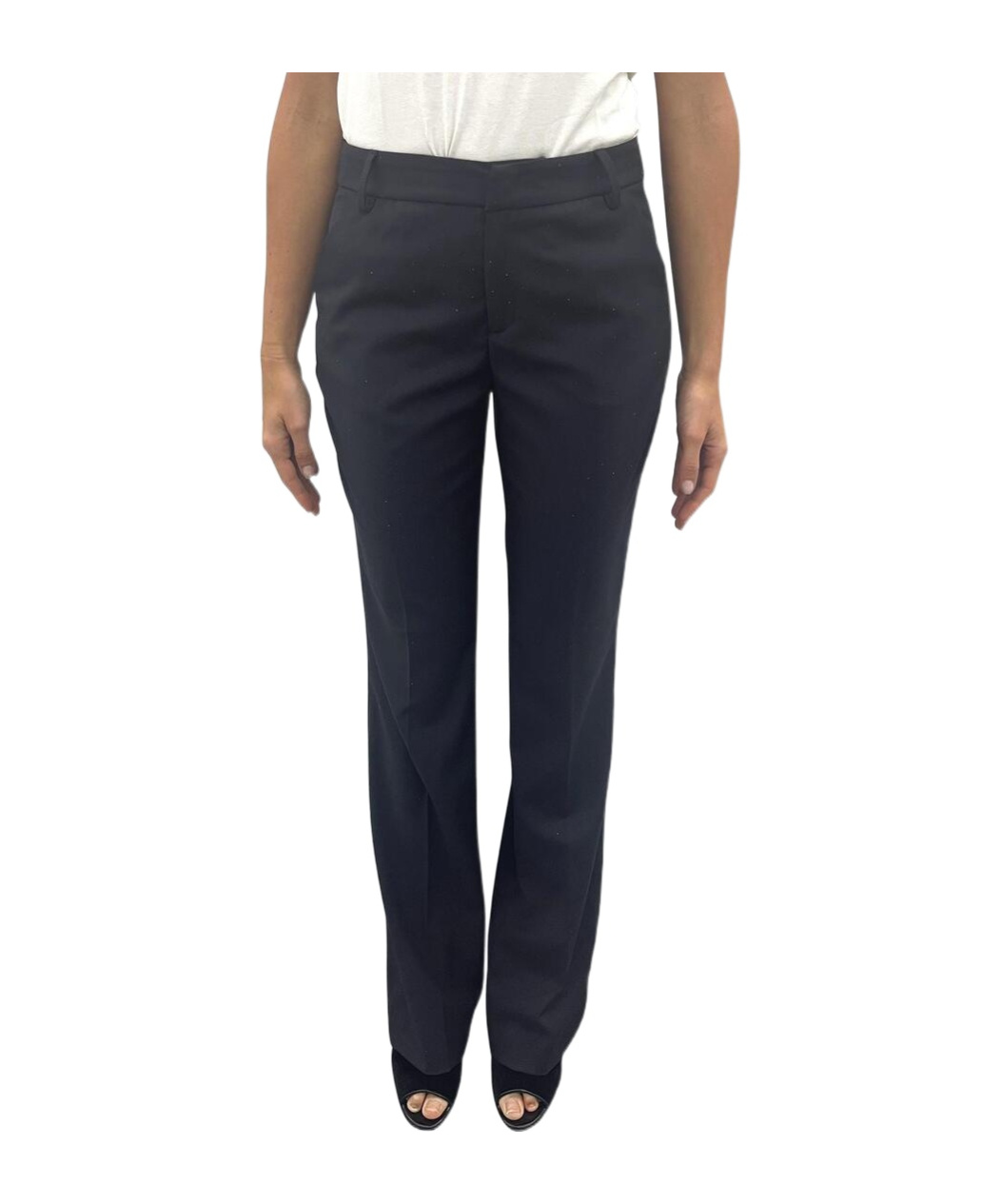Liu •jo High-waisted Luxury Trousers In Black