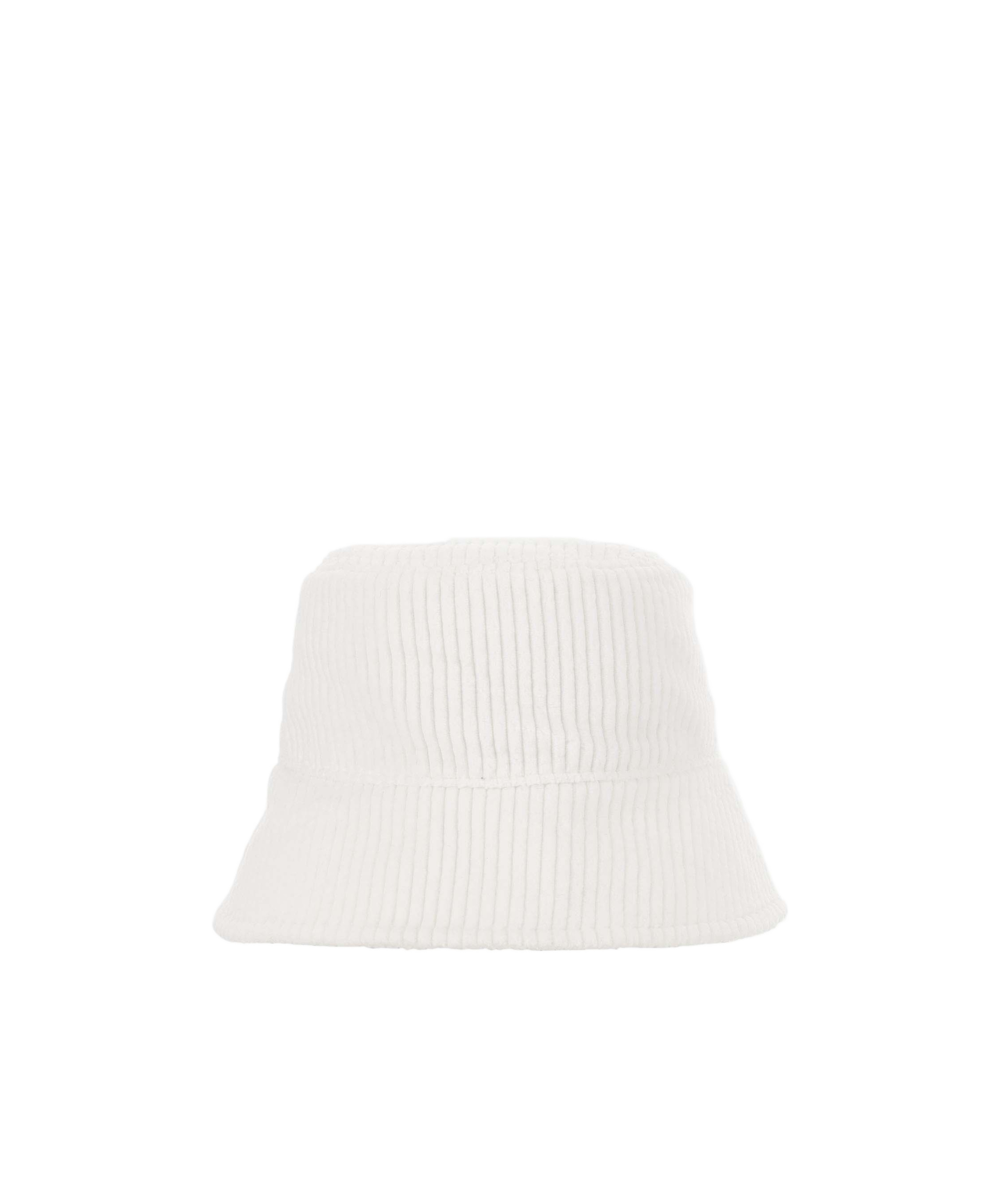 Jil Sander + Corduroy Wide Brim Bucket Hat In White