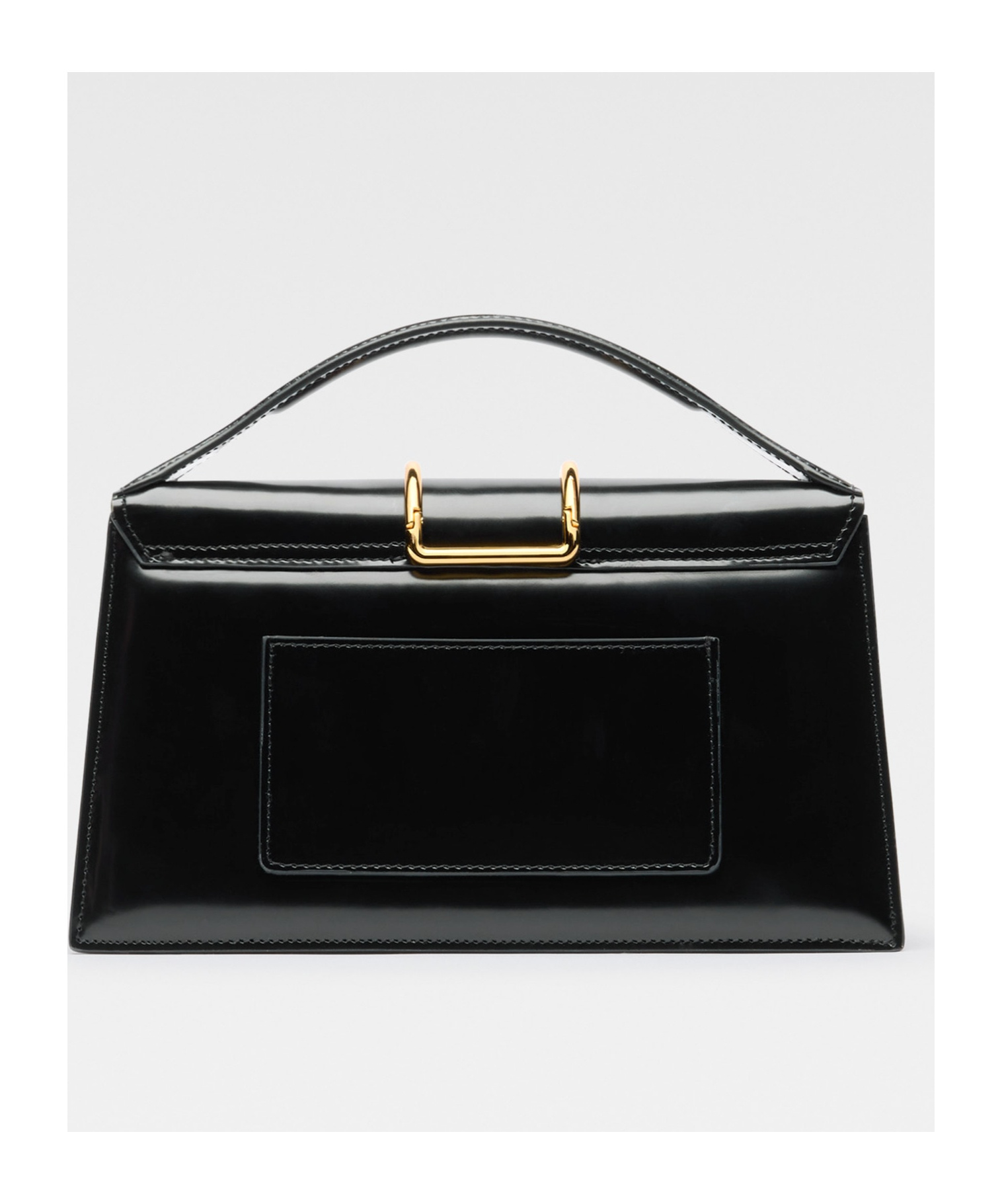 Jacquemus Cross-body Metal Flap Bag In Black