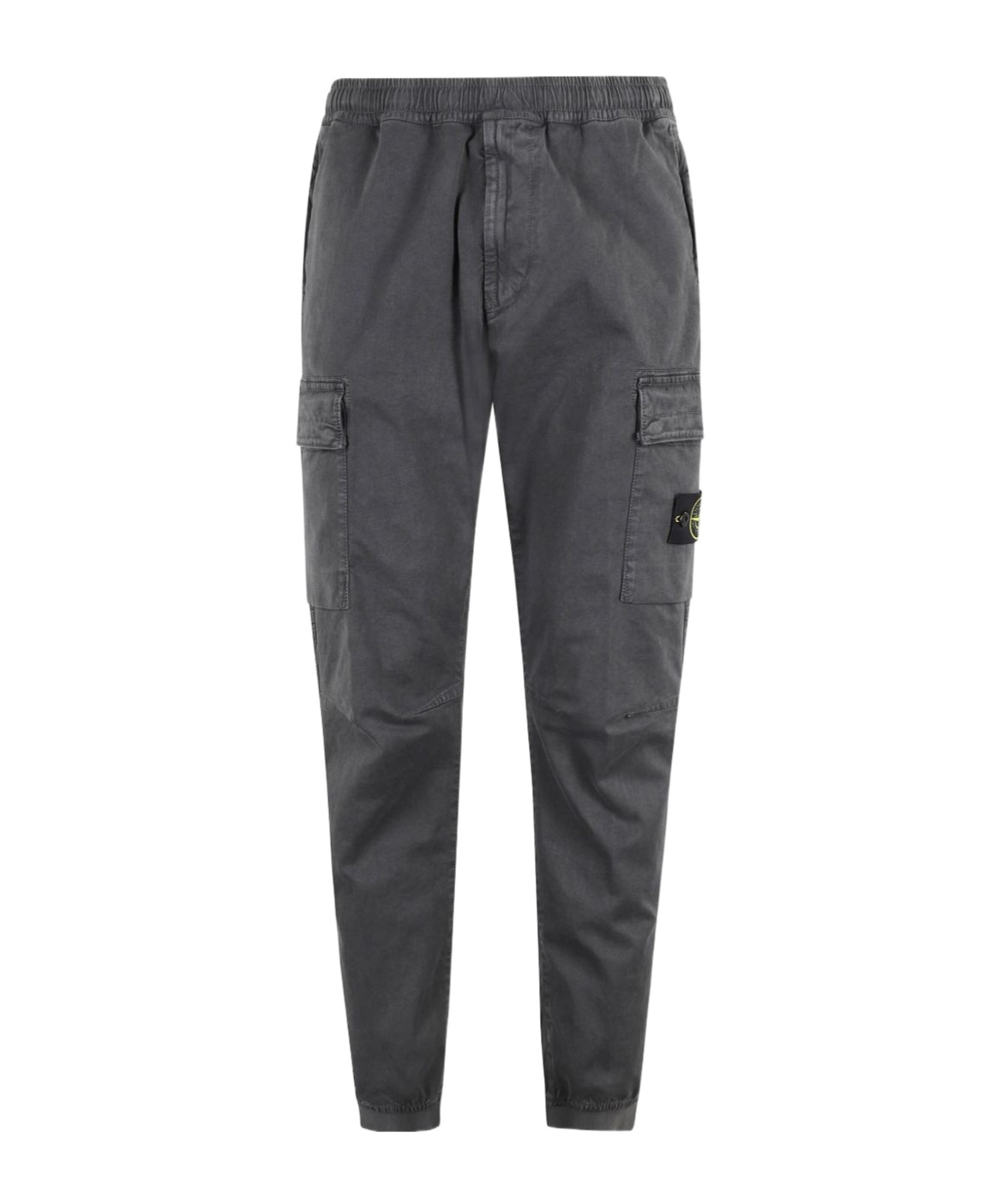 Stone Island Cargo Patch-pocket Trousers In Gray