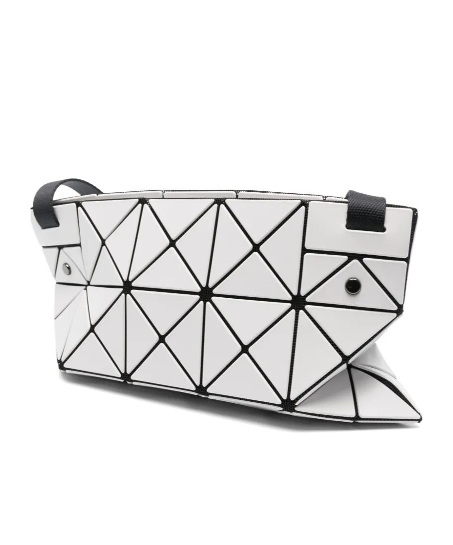 Bao Bao Issey Miyake Lucent Matte Crossbody Bag In Light Grey