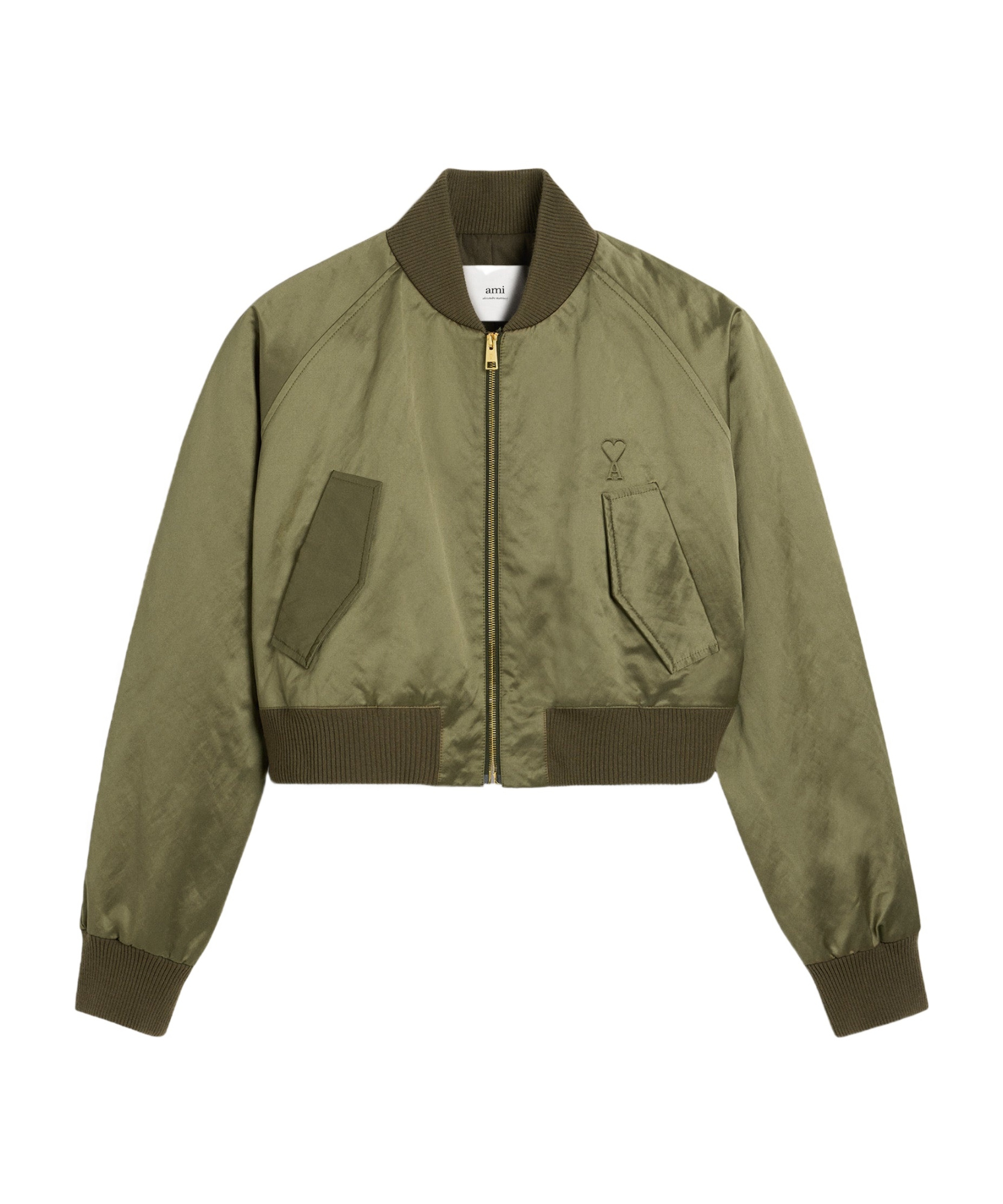 Ami Alexandre Mattiussi Long Sleeve Casual Jacket In Green