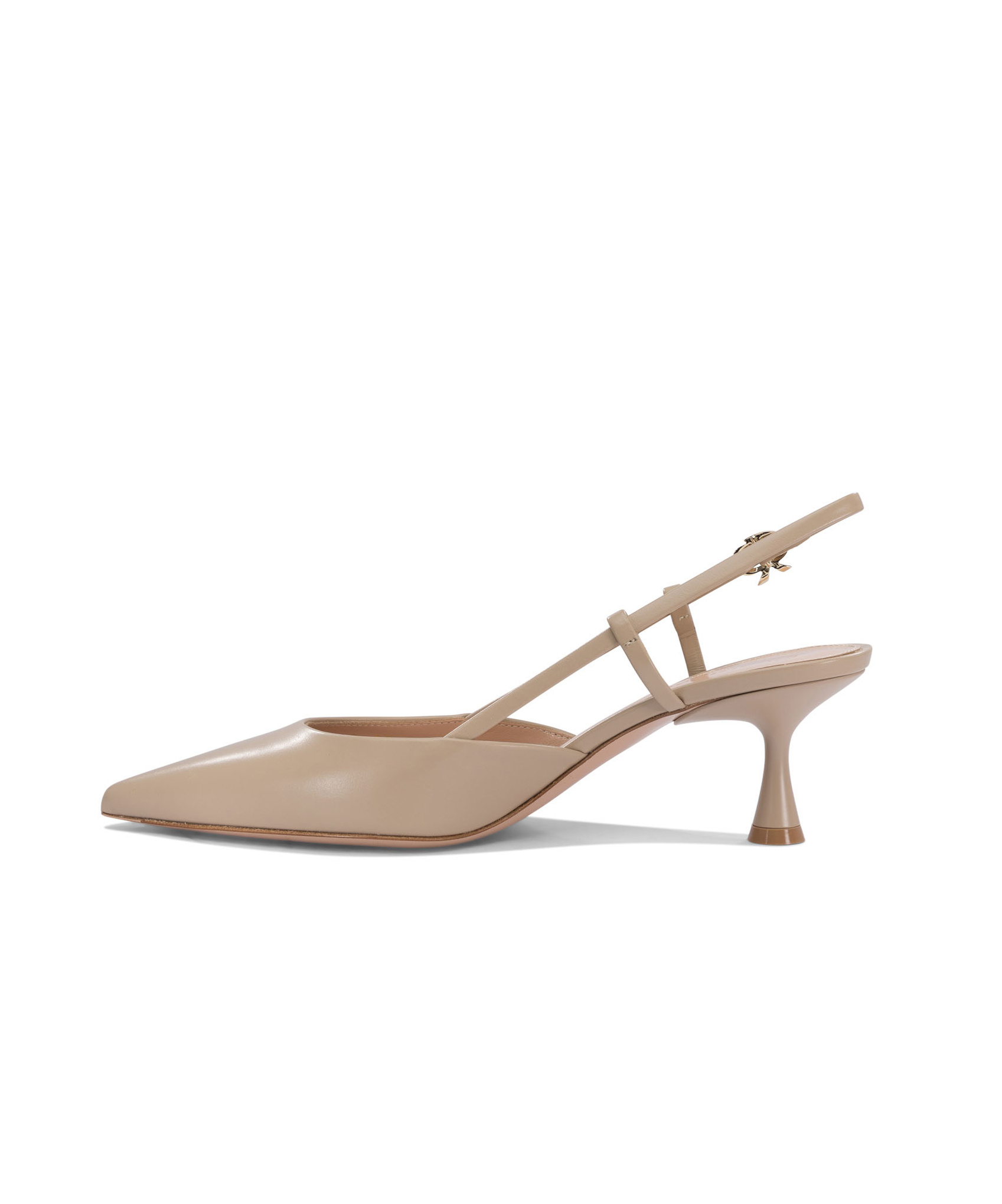 Shop Gianvito Rossi Pointed High-heeled Sandals In Nude