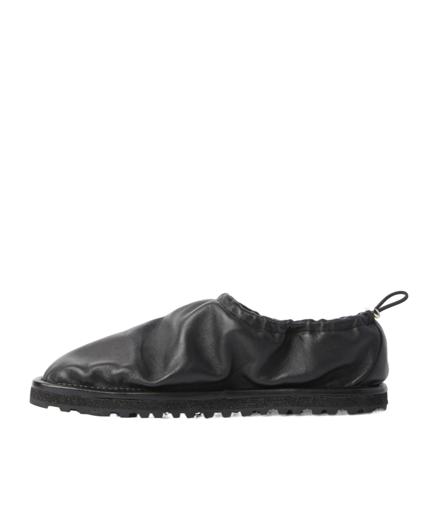Dries Van Noten Men Drawstring Slipper Shoes In Black