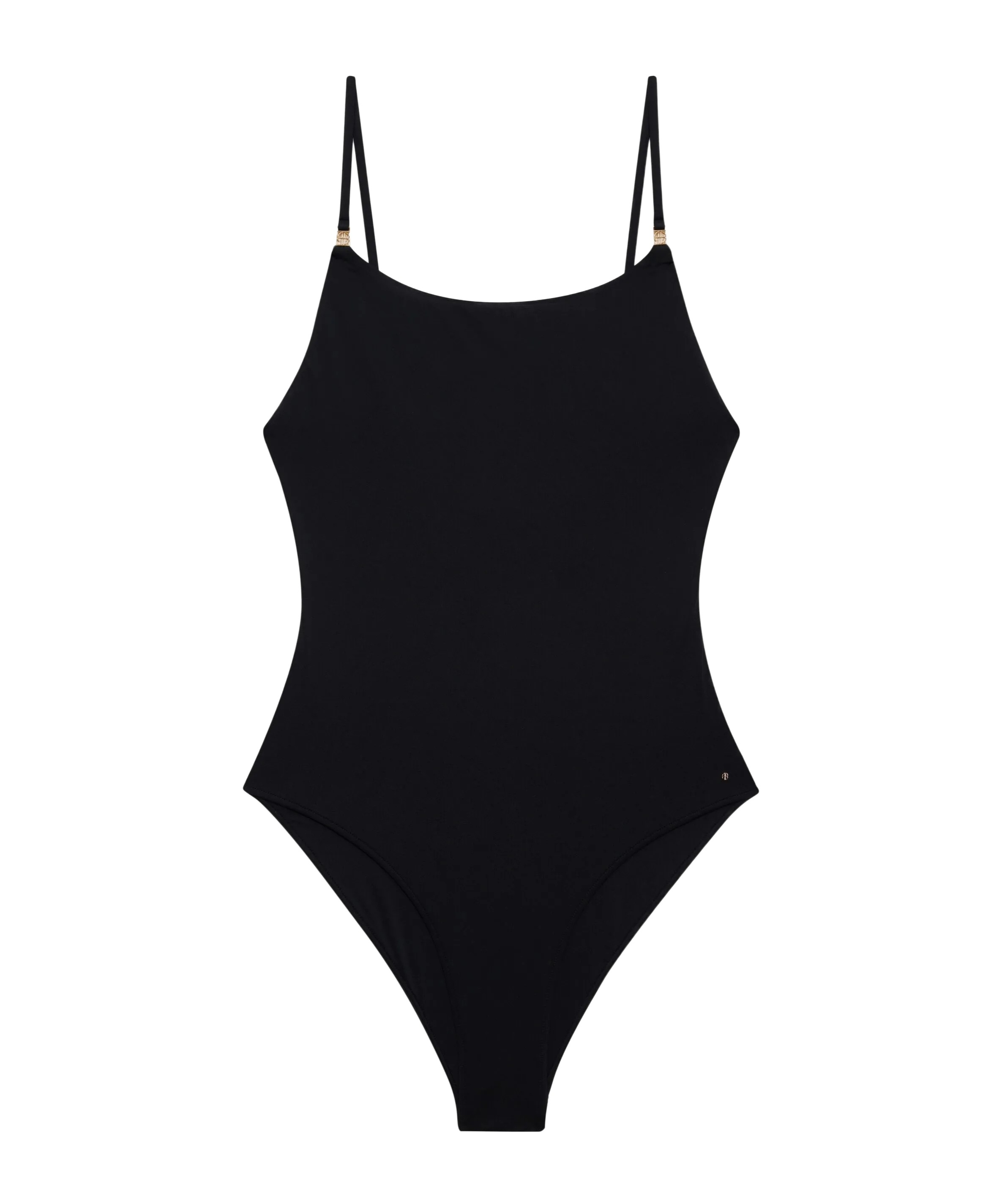 Shop Anine Bing Vesta Swimsuit In Black
