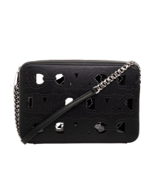 Michael Michael Kors Jet Set Cut-out Crossbody Bag In Black