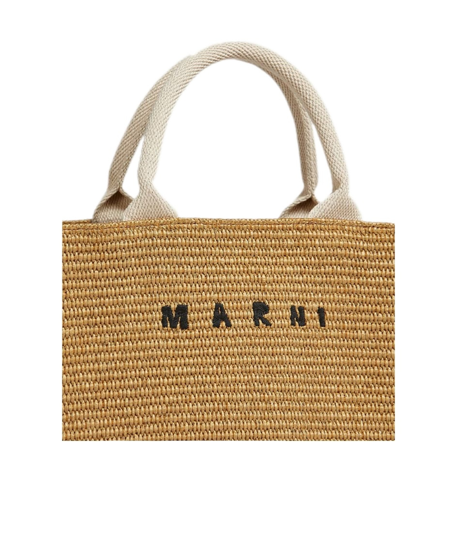Marni Top Handle Shoulder Bag In Nude