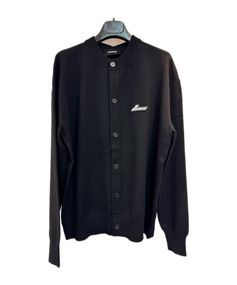 We11 Done Long Sleeve Knit Cardigan In Black