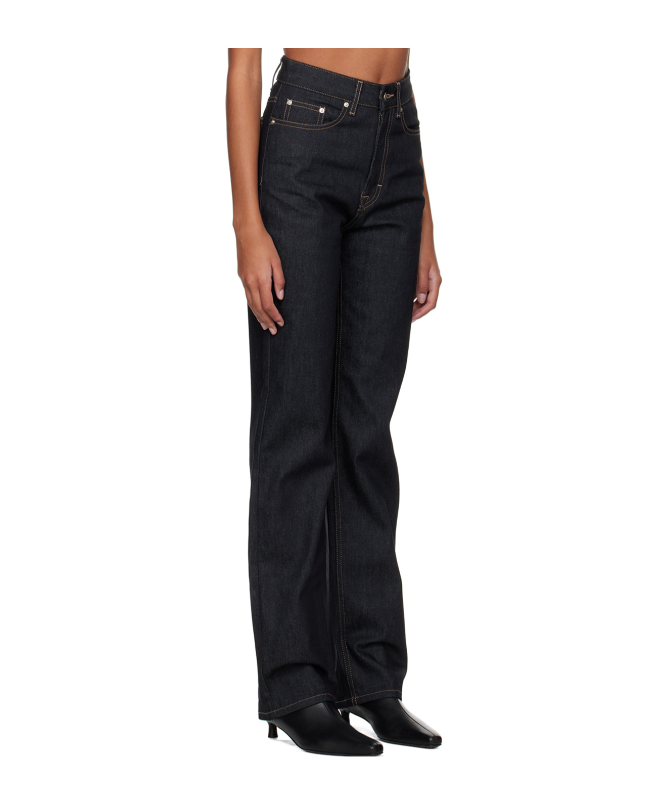 Remain Birger Christensen Five Pocket Wrangler Jeans In Black