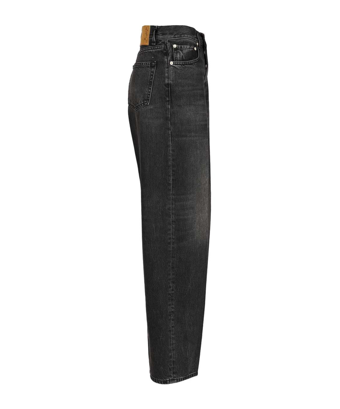 Haikure Bethany Wide-leg Denim Trousers In Black