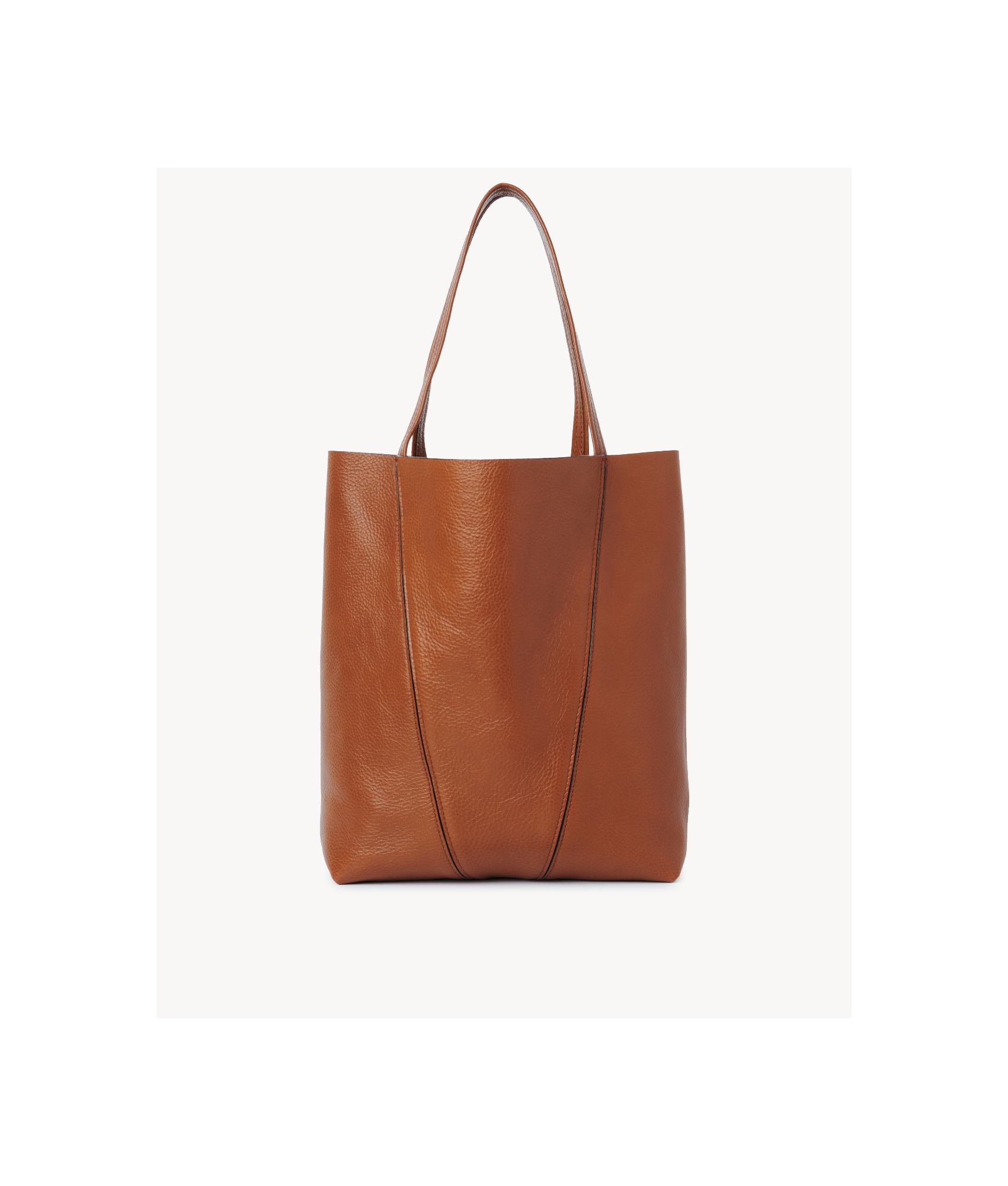Chloé Medium Chloe Spin Grain Leather Bag In Brown