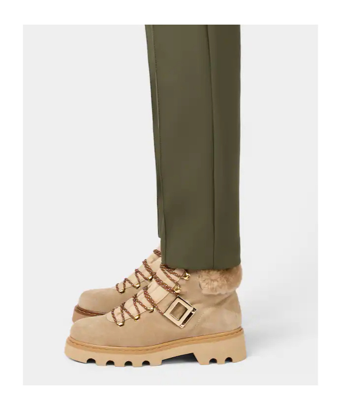 Roger Vivier Viv' Rangers Truck Booties In Suede In Brown