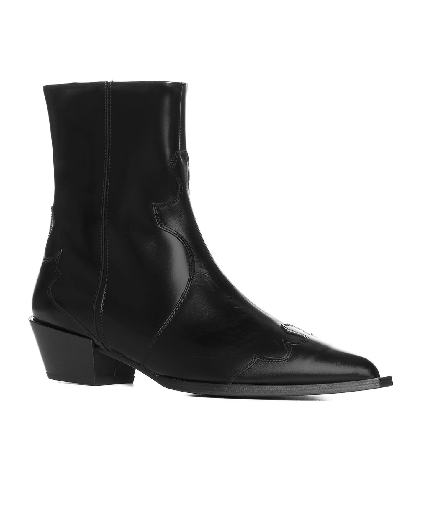 AEYDE THICK HEEL BOOTIES