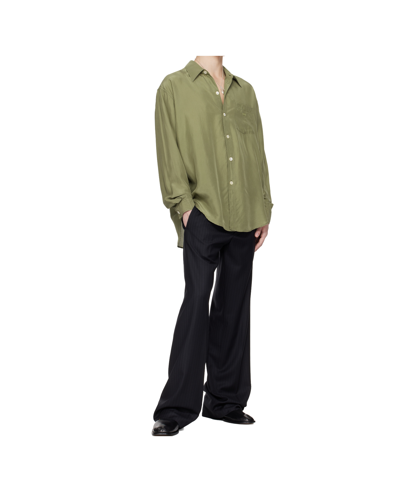 Our Legacy Work Shop Emporio Armani Garibaldi Shirt In Brown