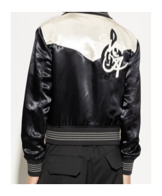 Shop Amiri Logo-embroidered Bomber Jacket In Black