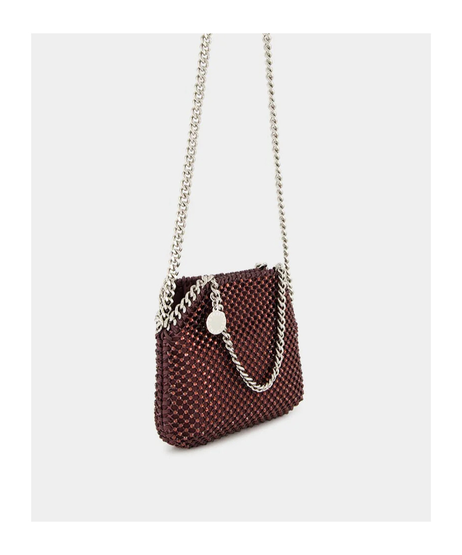 Stella Mccartney Raisin Falabella Tiny Crystal Tote