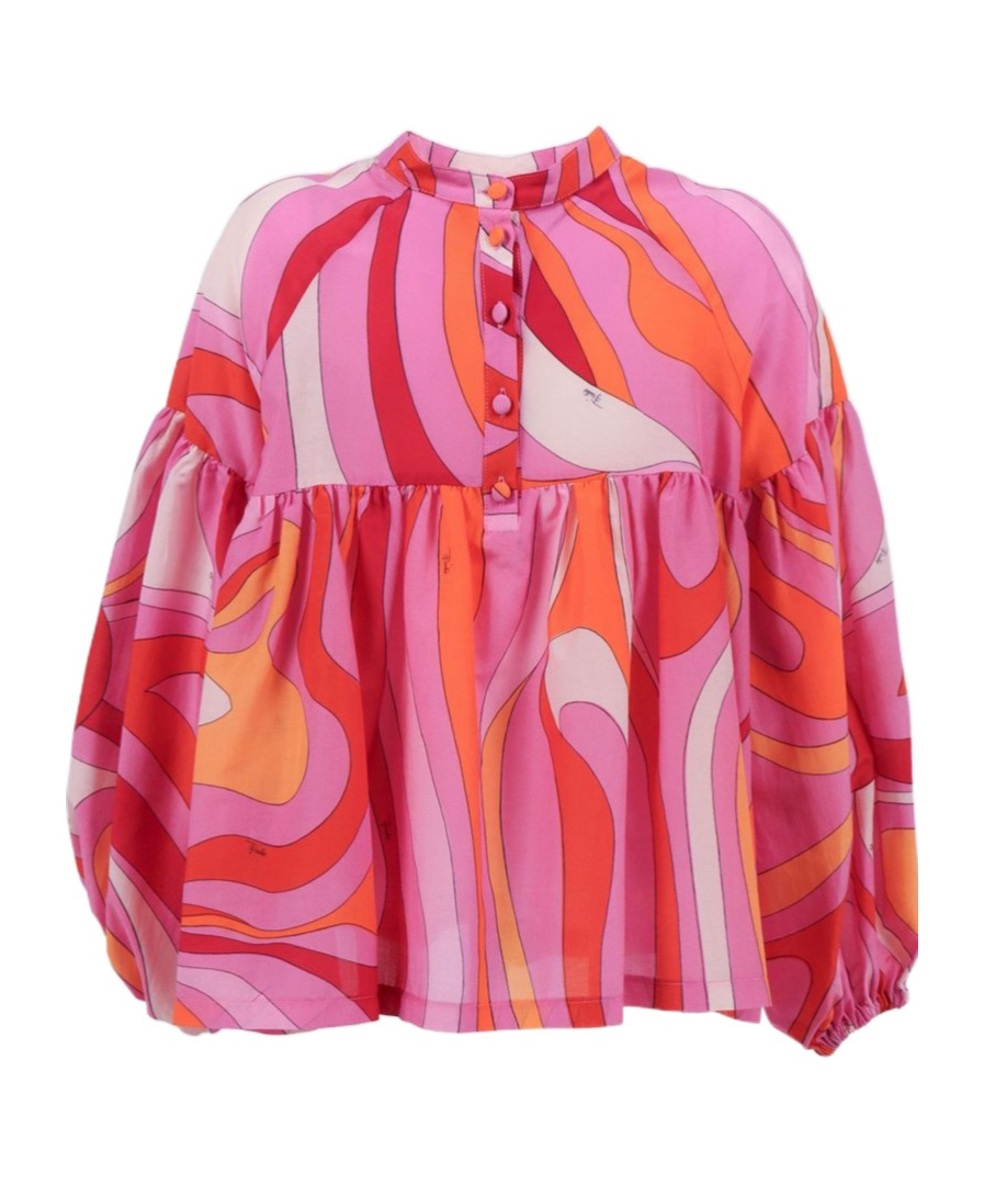 Pucci Kids' Long-sleeved Top In Purple