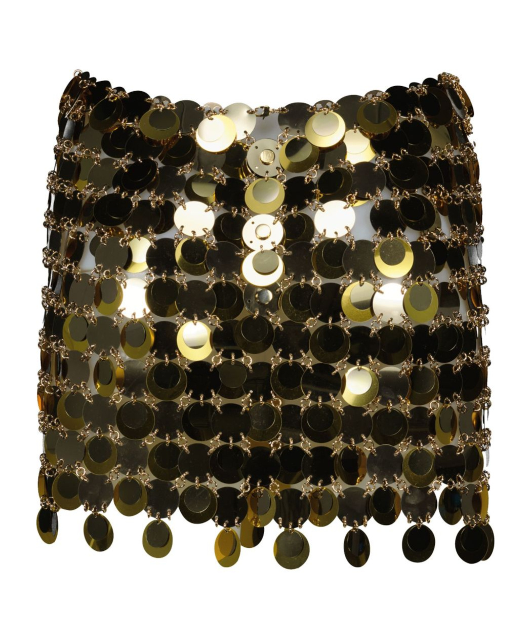 Shop Rabanne Sequin Mini Skirt