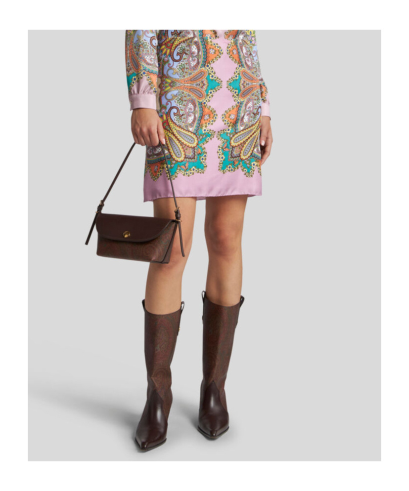 Etro Silk Twill Mini Skirt