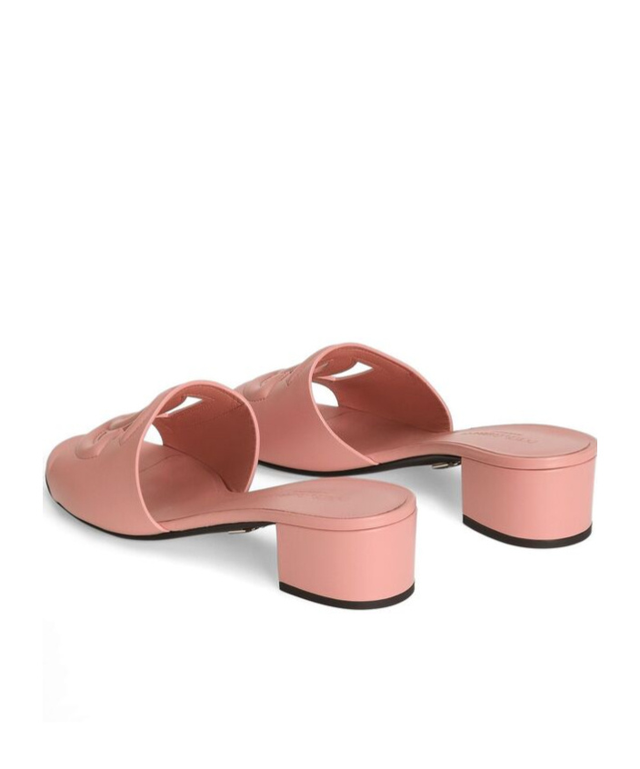 Dolce & Gabbana Thick Heel Sandals In Pink