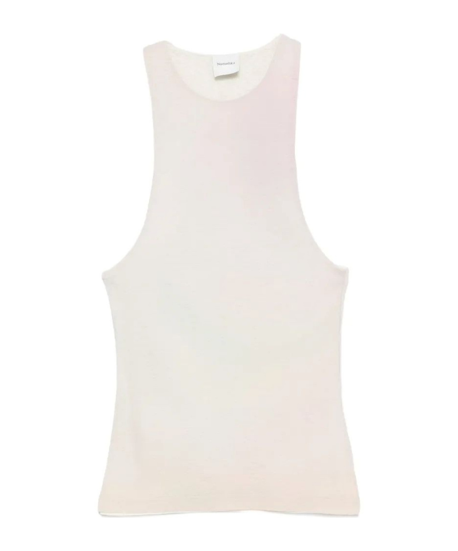 Nanushka Racerback Tank Top In White