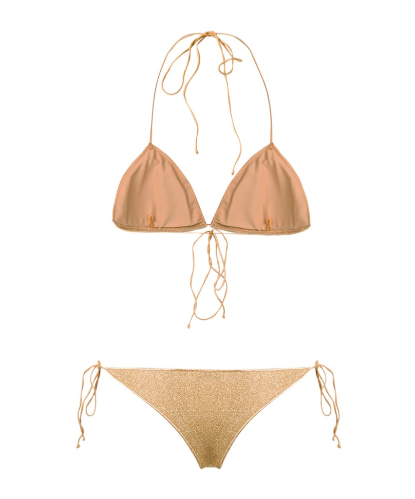 Shop Oseree String Bikini Set In Nude