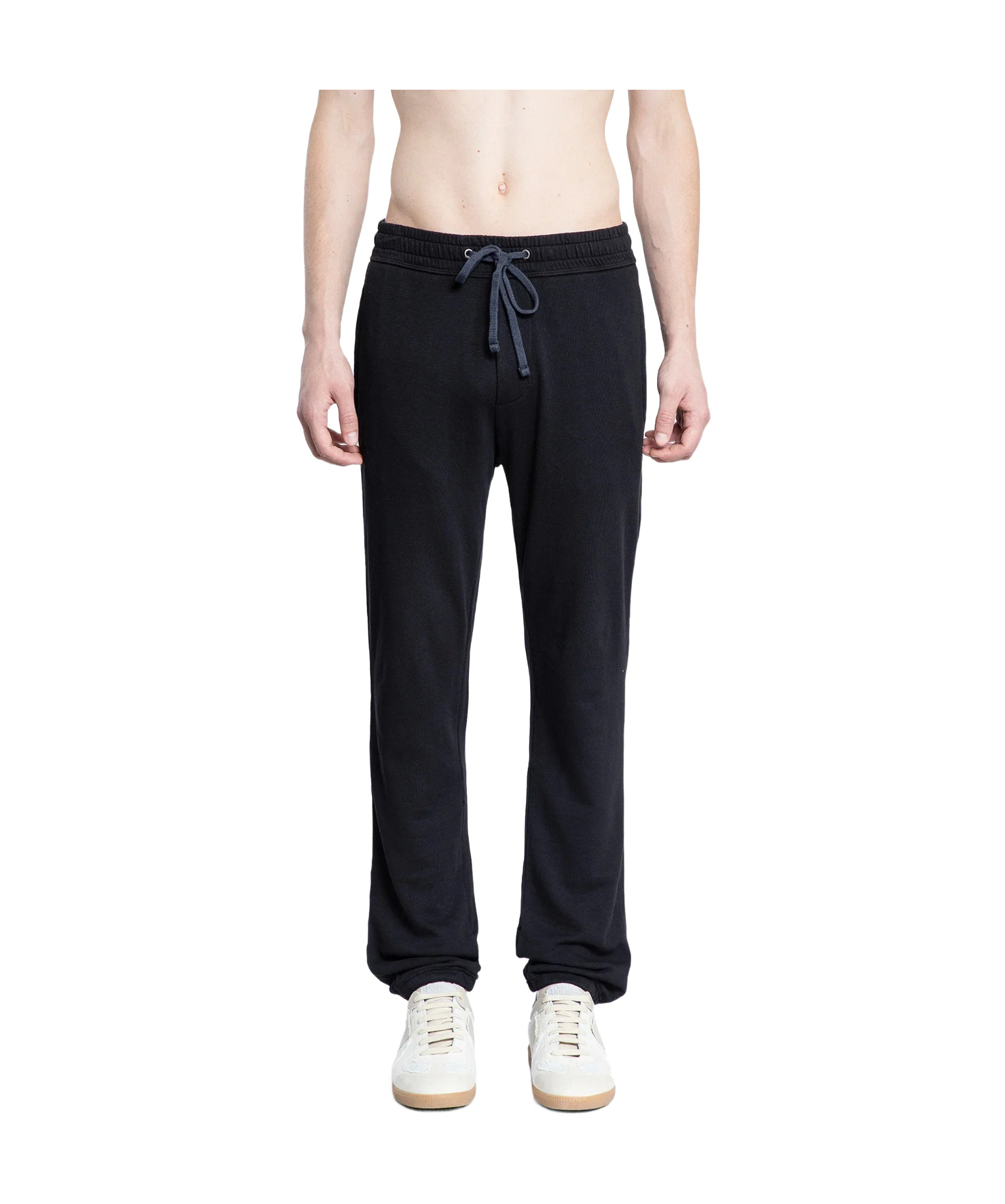James Perse Drawstring-fastening Track Pants In Black