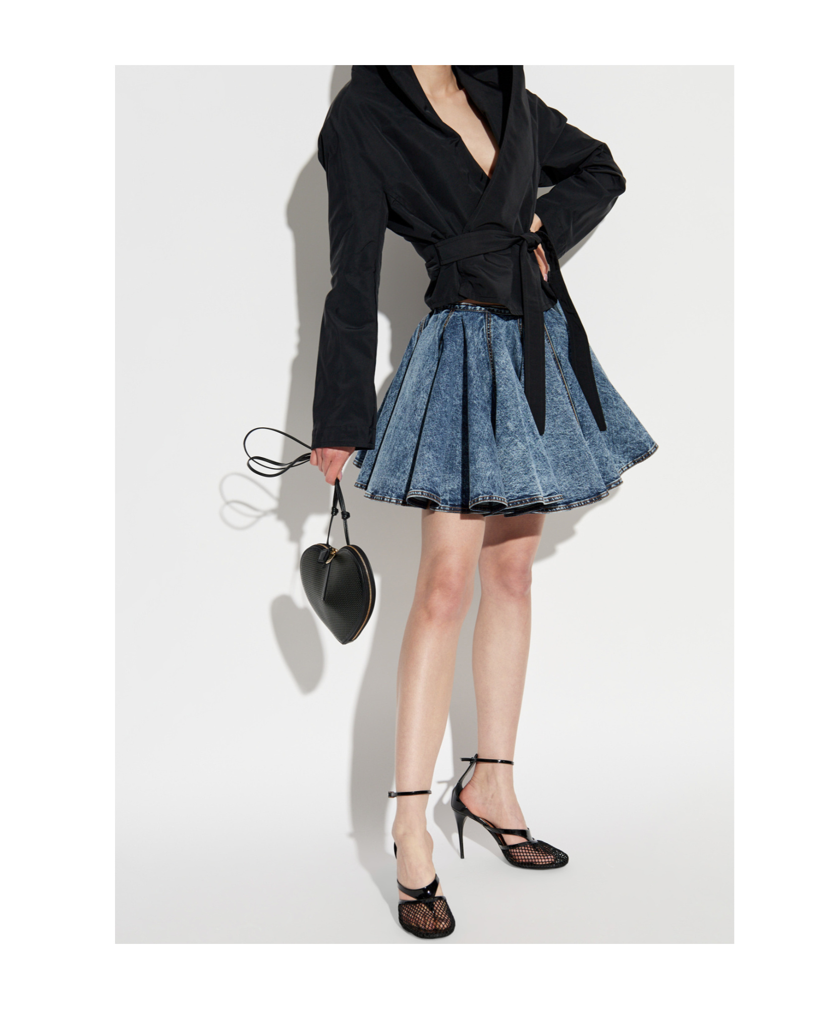 Shop Alaïa Long Sleeve Jacket In Black