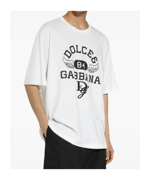 Dolce & Gabbana Men Cotton T-shirt In White