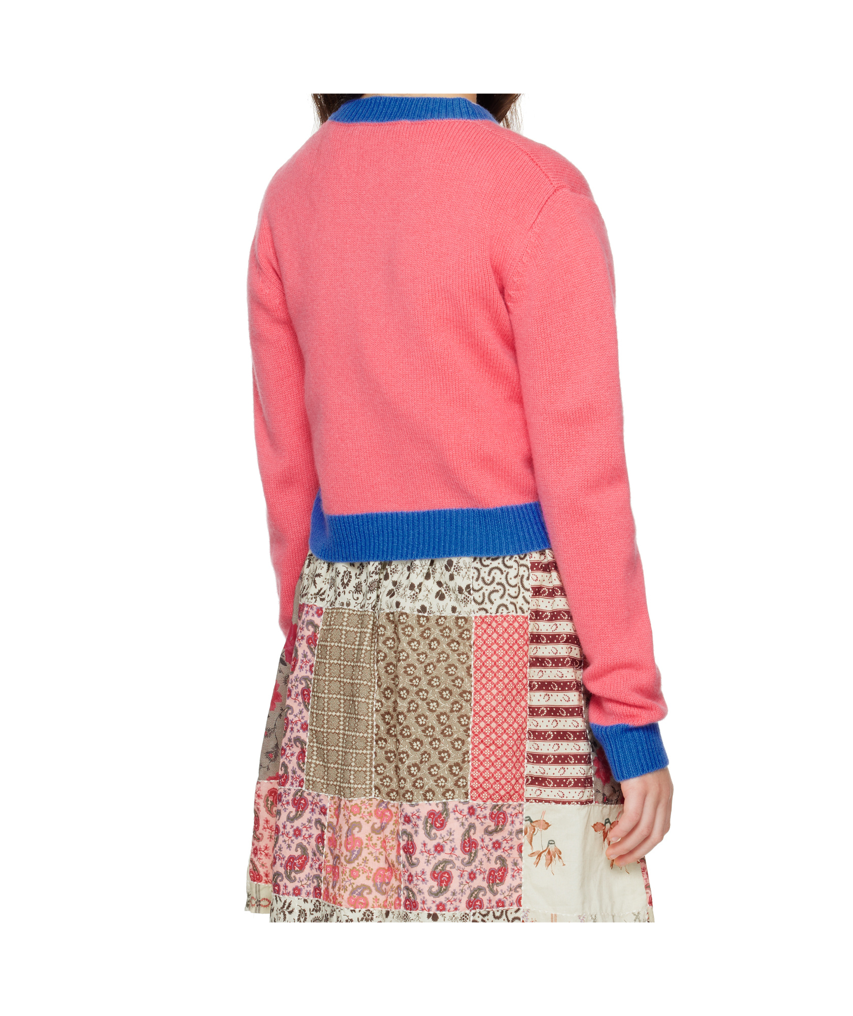 MARNI MARNI KIDS LOGO INTARSIA KNITTED JUMPER