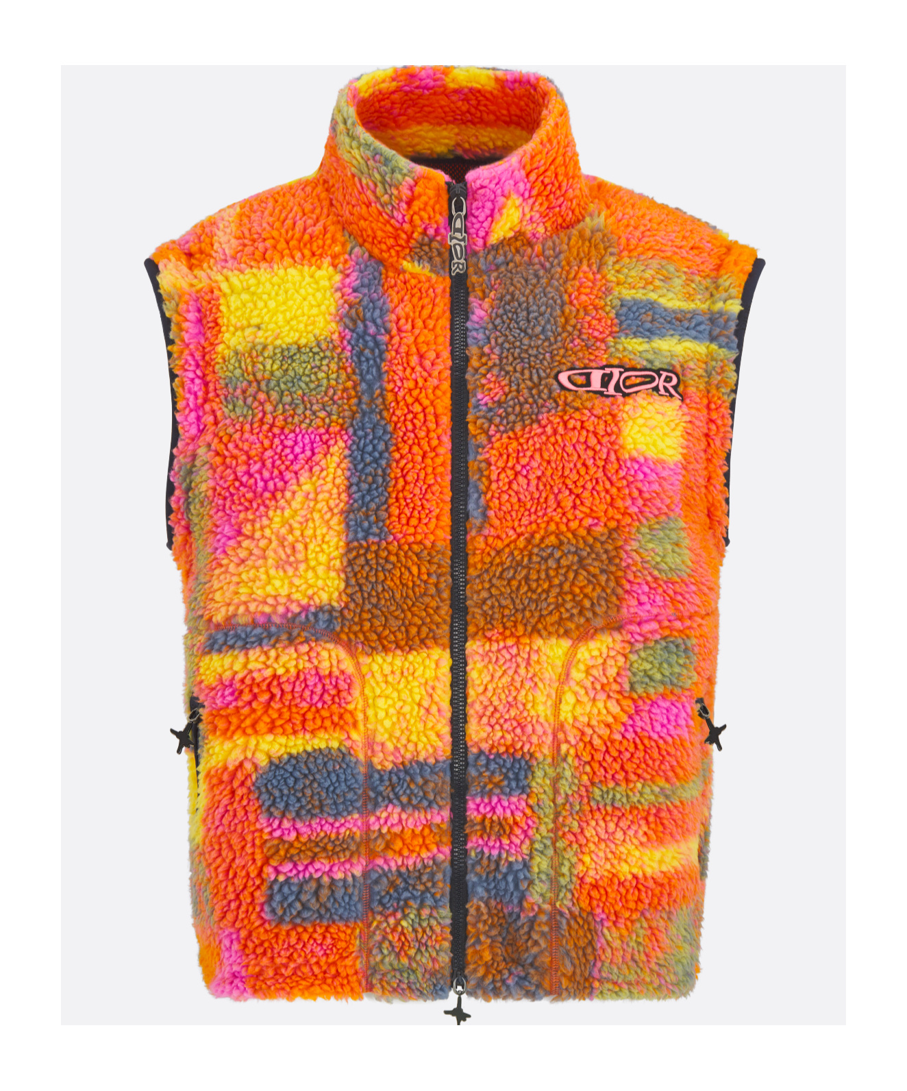 Dior Lewis Hamilton Removable Sleeves Jacket In Multicolor