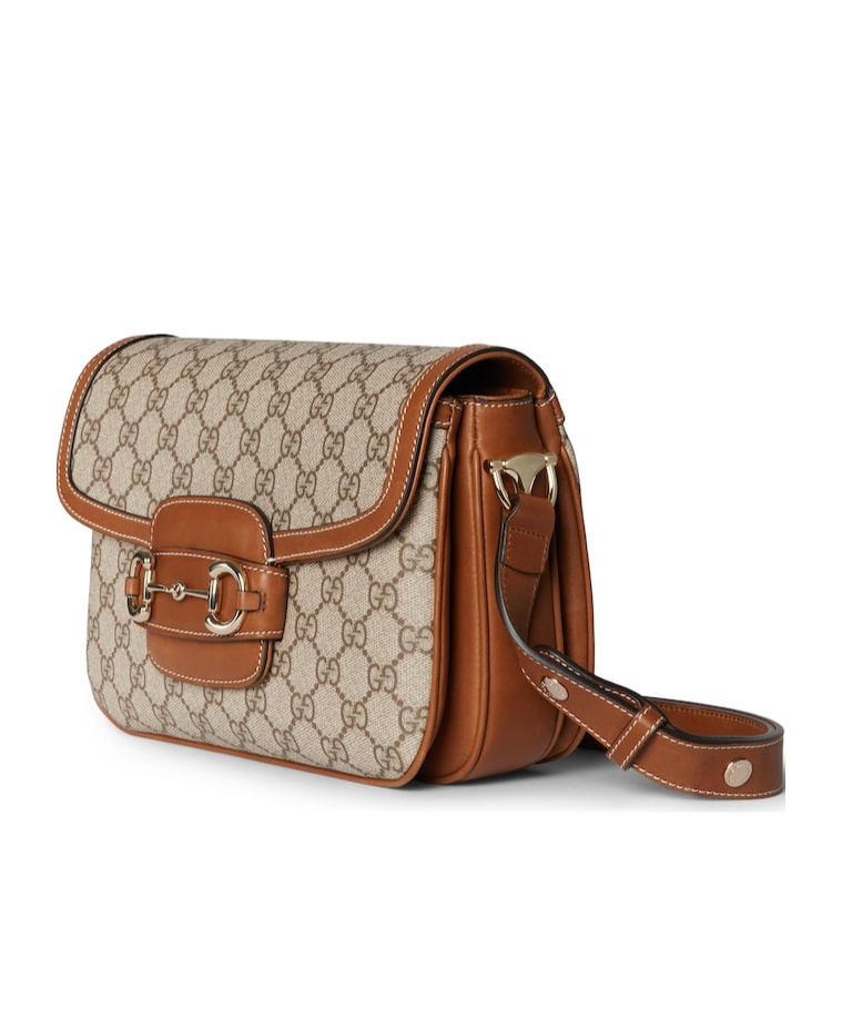 Gucci Horsebit 1955 Small Shoulder Bag In Neutral
