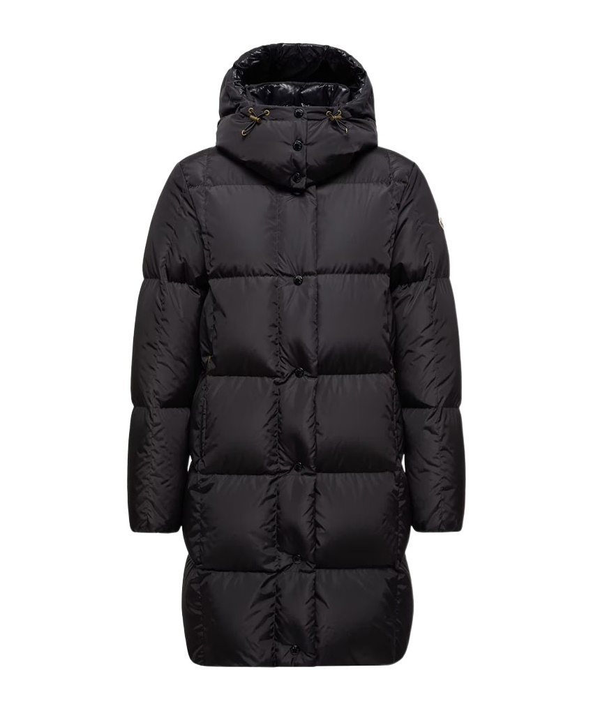 Moncler Long-sleeved Down Jacket In Black