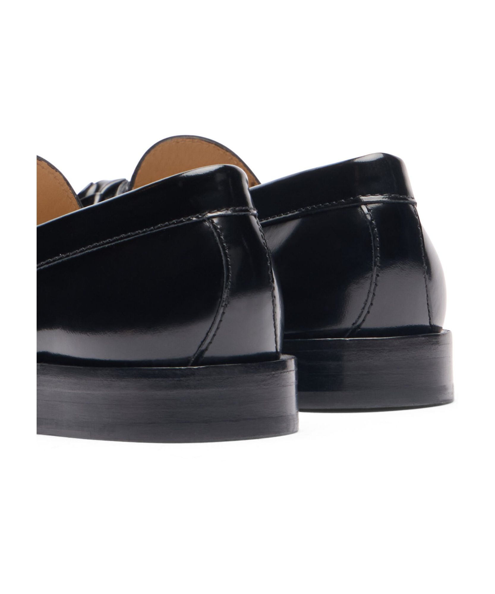 Stuart Weitzman Rosie Leather Slip-on Loafers In Black