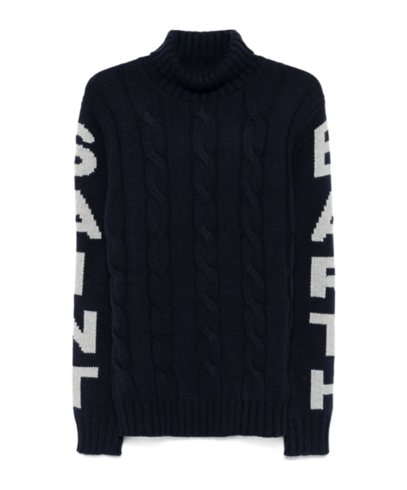 Mc2 Saint Barth Turtleneck Sweater In Black