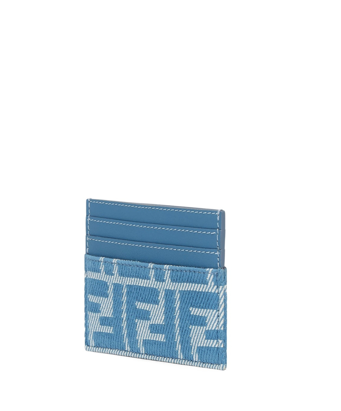 Fendi Baguette Card Holder In Blue