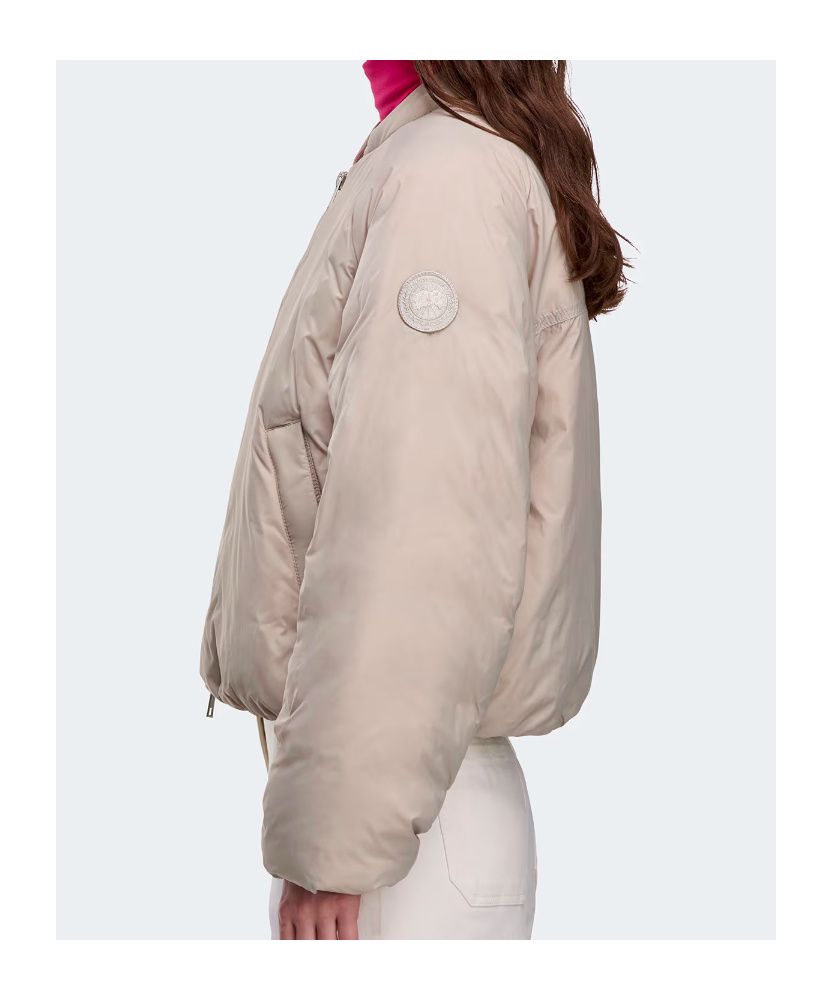 Canada Goose Quilted Bomber Jacket Featuring Long Sleeves In Multi