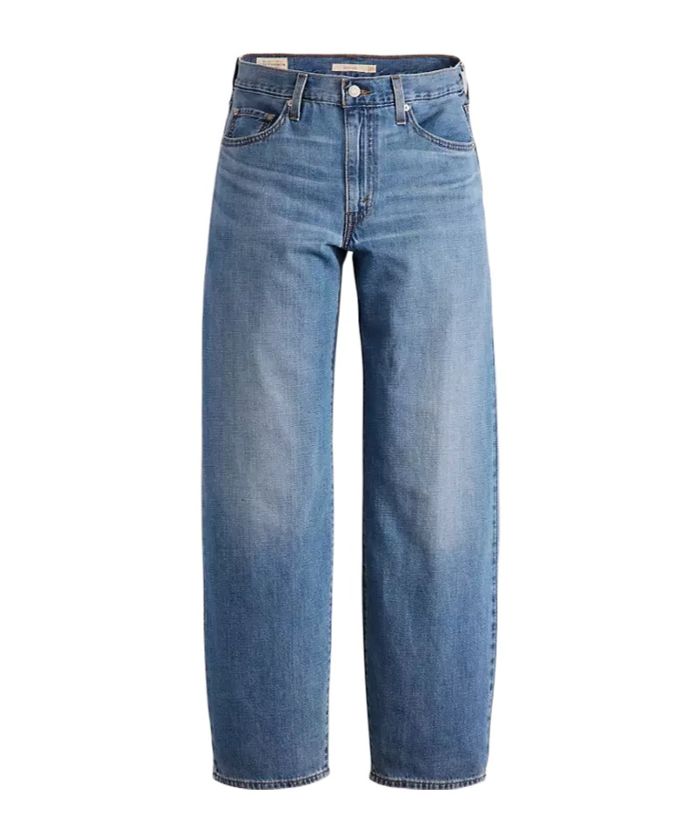 Levi's Baggy Dad Linen Denim Jeans In Blue