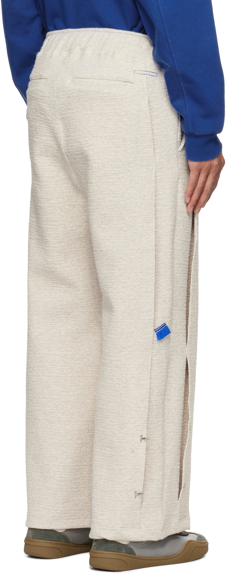Ader Error Beige Realce Product. 68 Sweatpants In Oatmeal