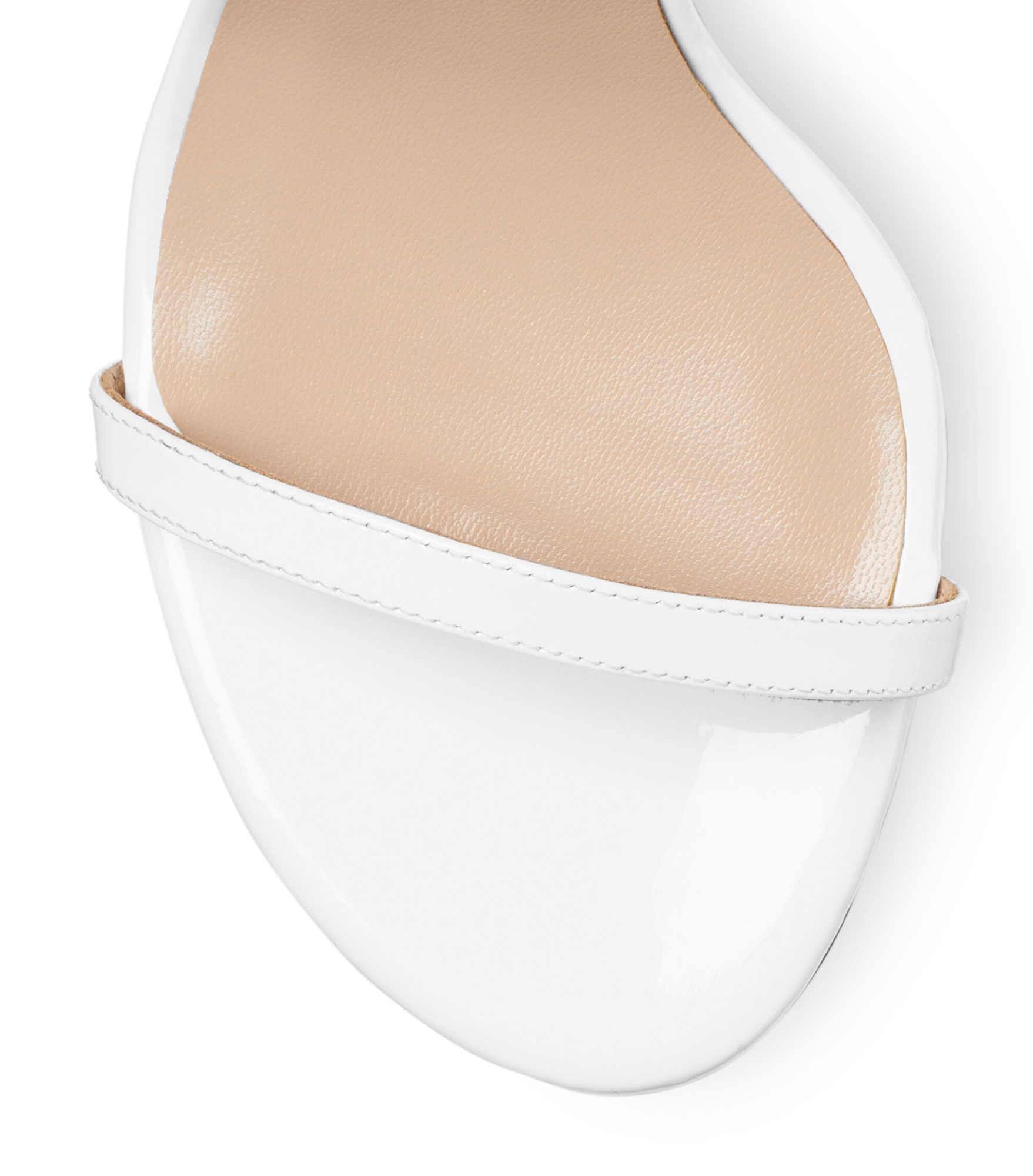 Stuart Weitzman Nudistsong 110mm Leather Sandals In White