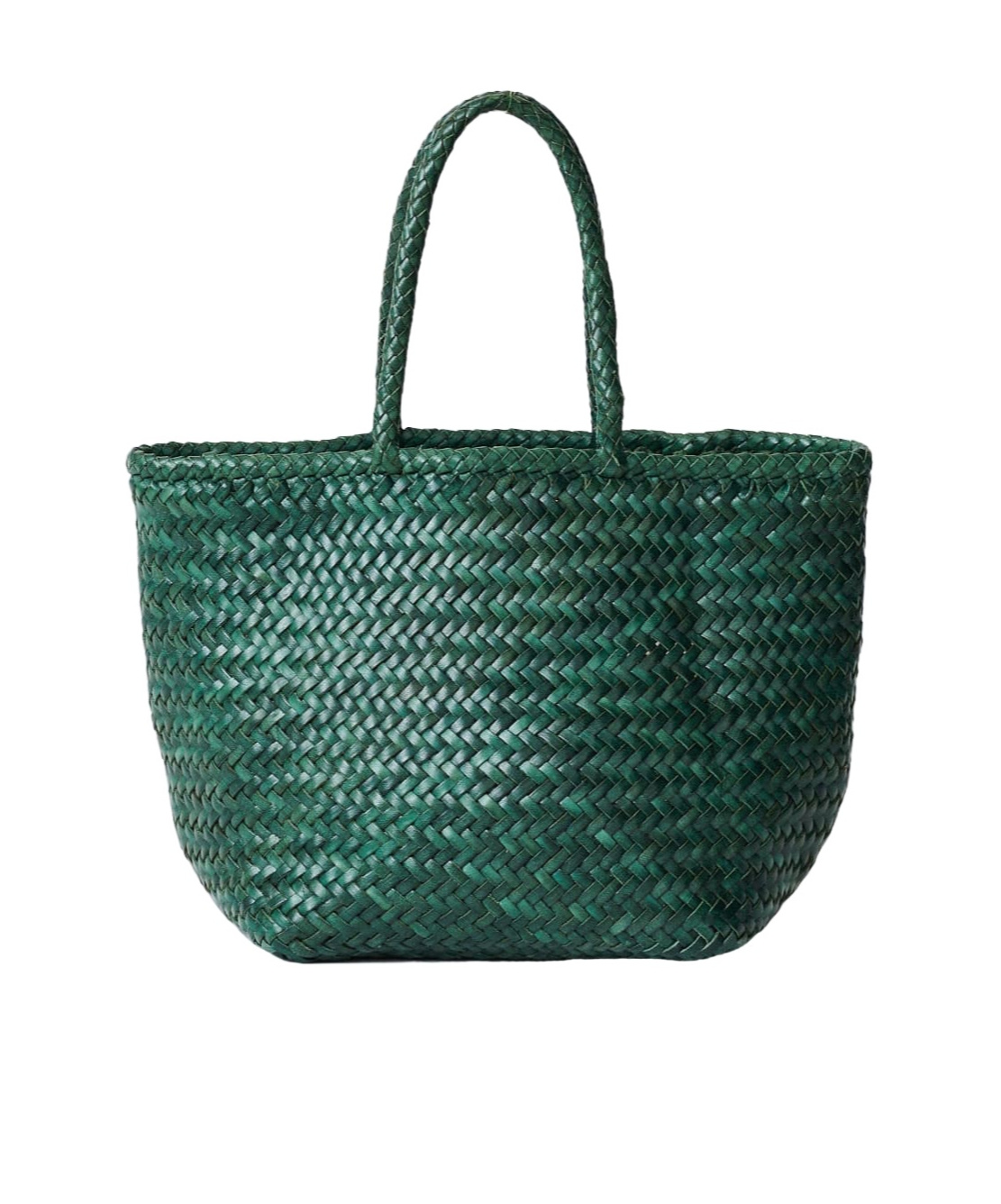 Dragon Diffusion Grace Small Basket Bag In Green