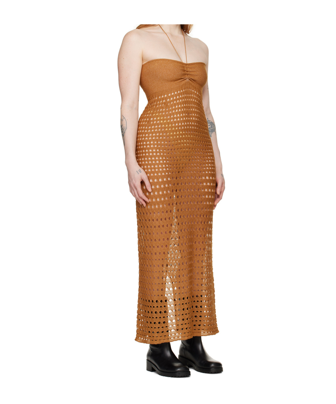 Gimaguas Brown Marula Maxi Dress In Brown