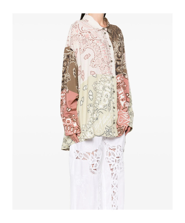 Attico Bandana-print Patchwork Shirt