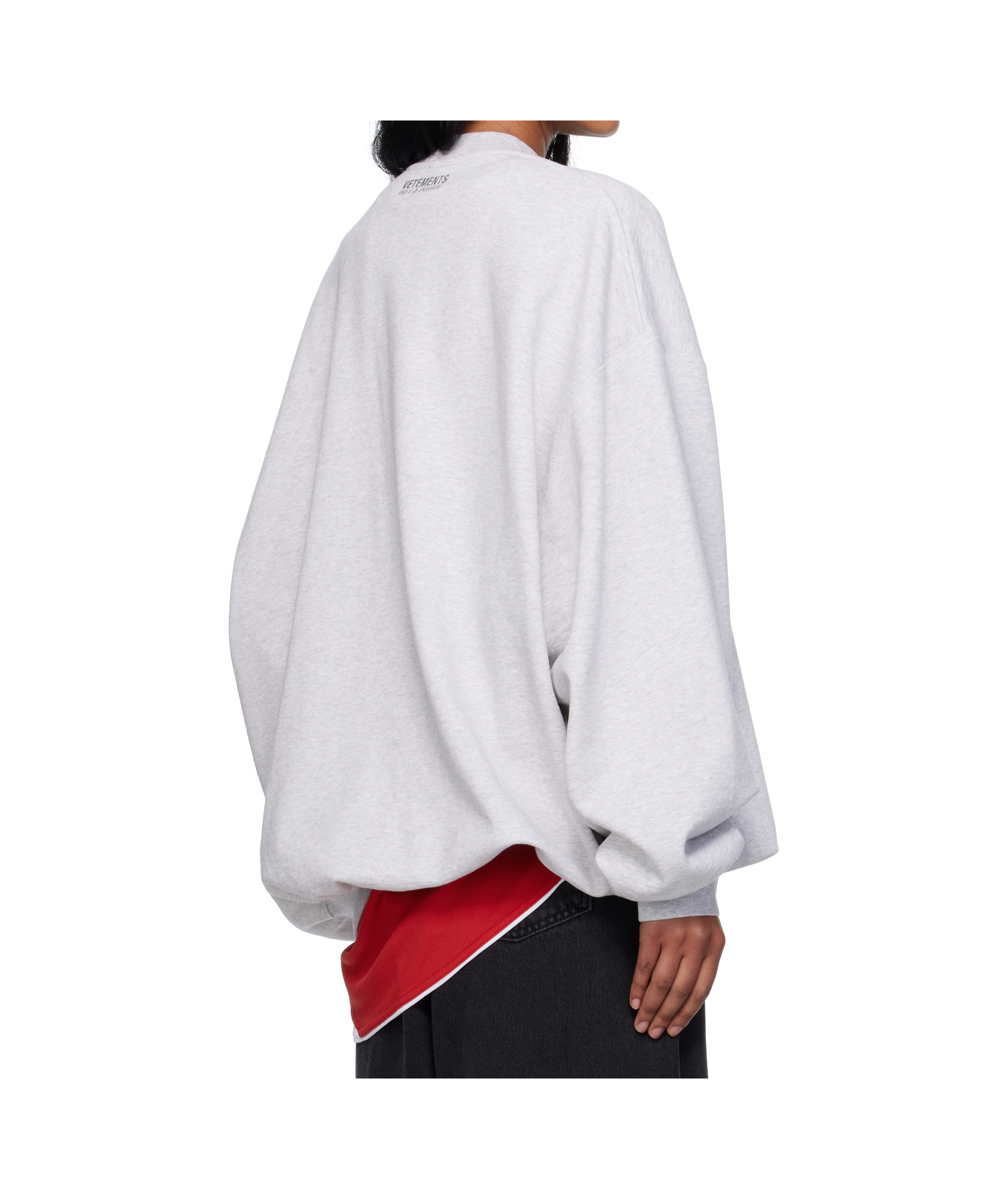 Vetements Logo Oversized Sweatshirt In Blue