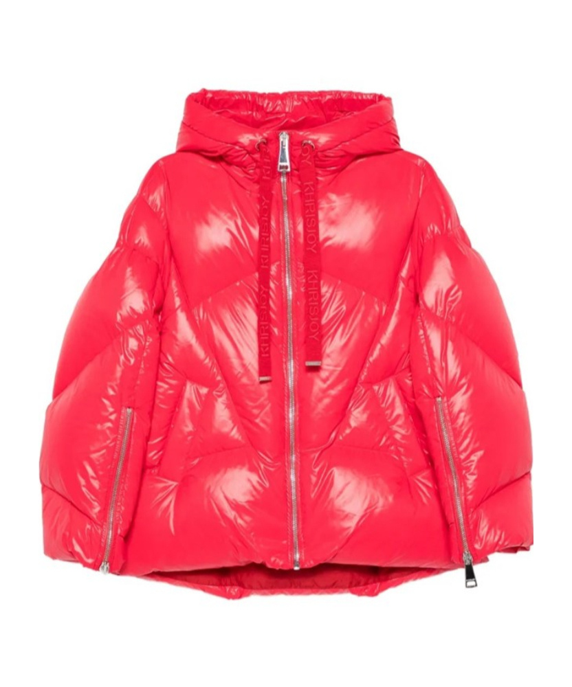 Khrisjoy Iconic Milano In Shiny Nylon In Red